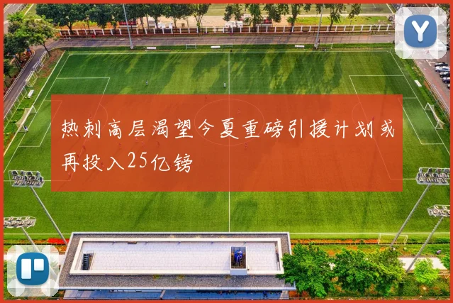热刺高层渴望今夏重磅引援计划或再投入25亿镑
